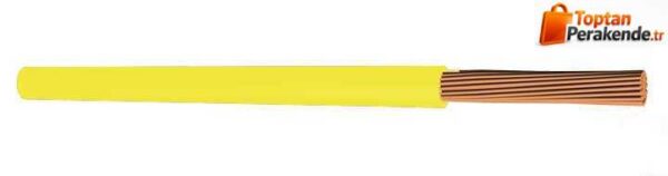 Hes Nyaf Kablo 4 mm² Sarı ( H07v-K )
